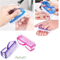 Pack of 2 Fingers nails Cleaning Brush Scrubbing Cleaning For Toes and Nails Cleaner Manicure Pedicure