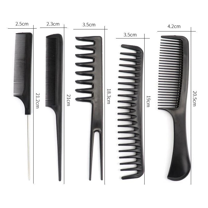 **JulyStar 10PCS Professional Hair Comb & Styling Tool Set**