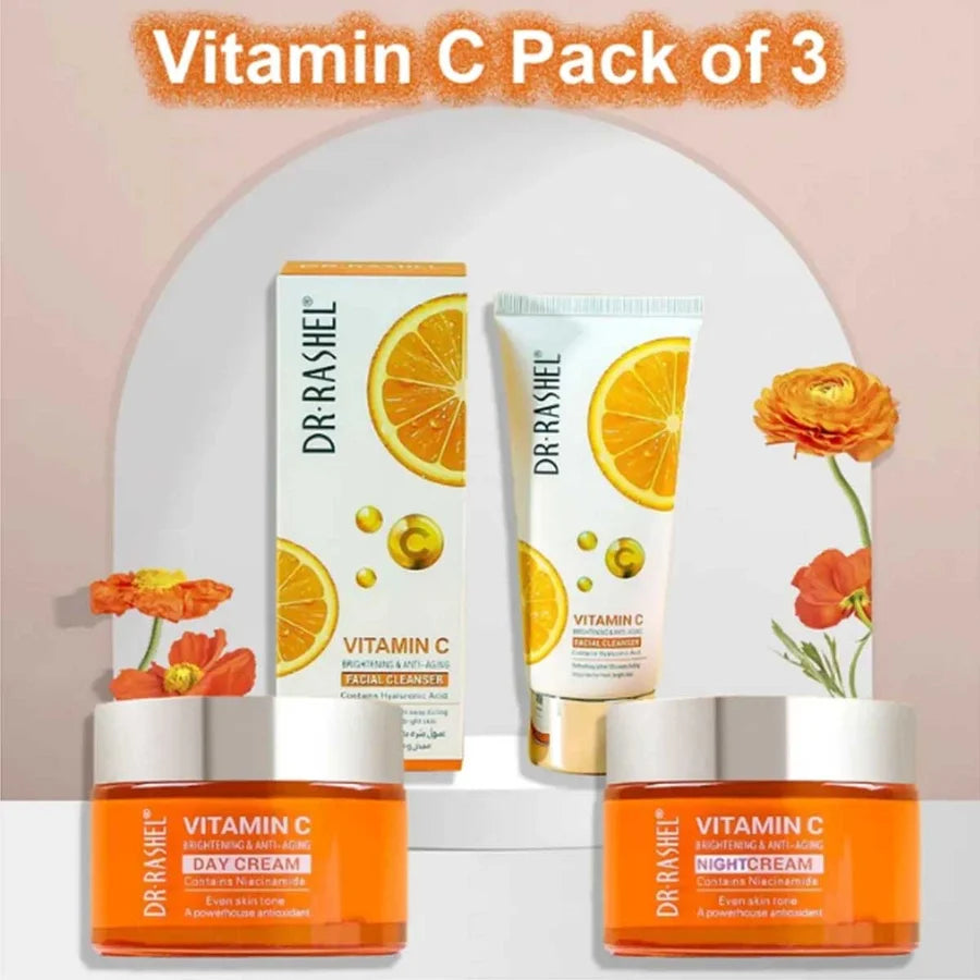 **Dr.Rashel Vitamin C Skincare Set (3PCS) DRL1511/DRL1509/DRL1429**
