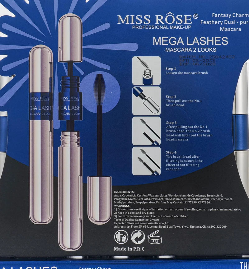 Miss Rose Mega Lash 2Look Mascara
