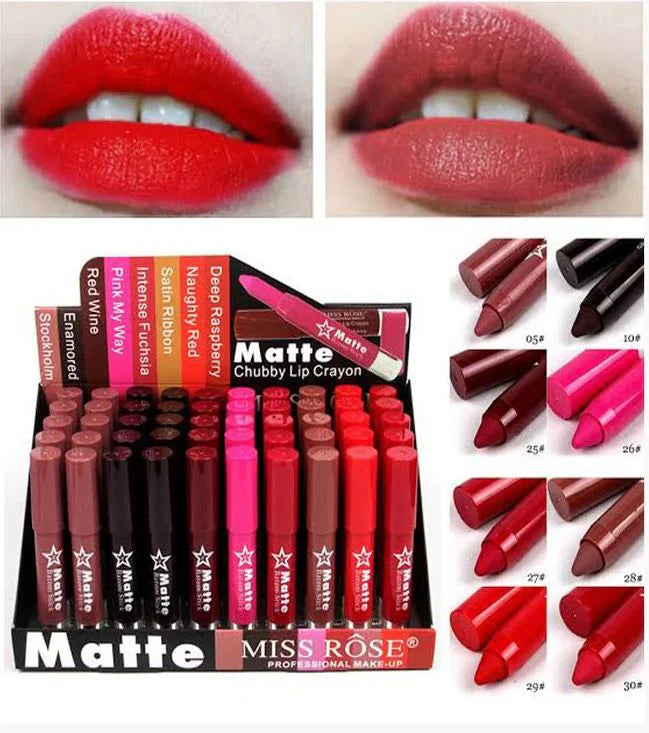 Miss Rose Makeup Lip Crayon Lipstick