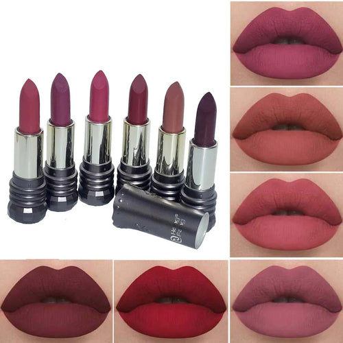 **HENG FANG Diamond Matte Lipstick Set (6PCS)**