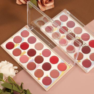 Miss Rose 18 Colors Matte Lip Cream Palette | Long Lasting Waterproof