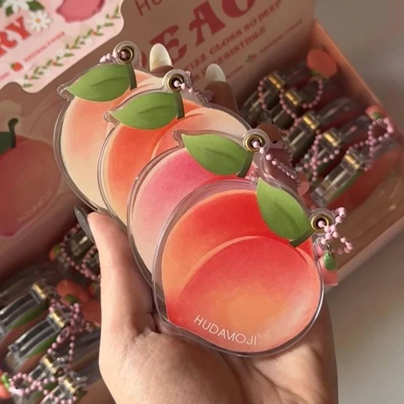 HUDA MOJI Peach-Themed Keychain Blusher & Highlighter