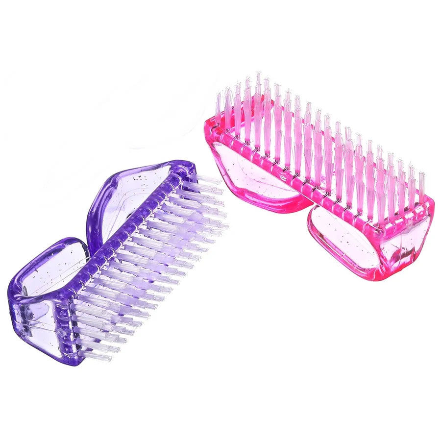 Pack of 2 Fingers nails Cleaning Brush Scrubbing Cleaning For Toes and Nails Cleaner Manicure Pedicure