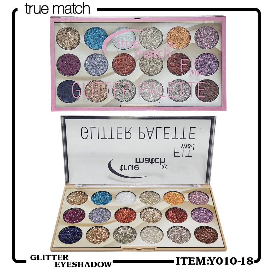 True Match Fit me 18 colors Magic Glitter Eyeshadow kit