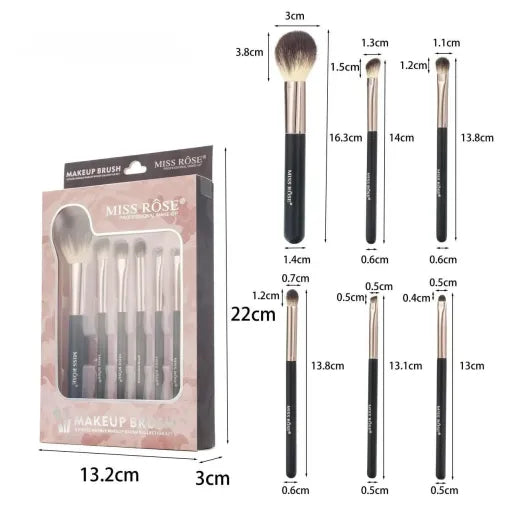 Miss Rose 6Pcs Brush Collection set