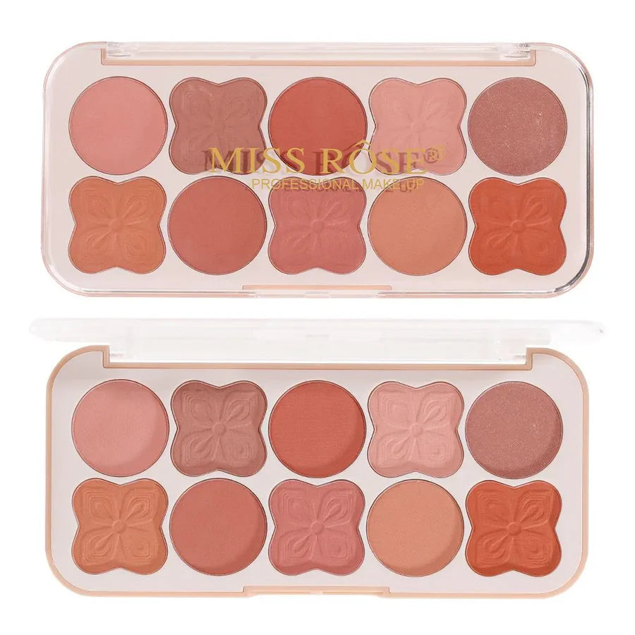 **Miss Rose 10 Color Blush Palette**