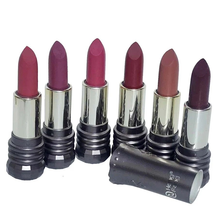 **HENG FANG Diamond Matte Lipstick Set (6PCS)**