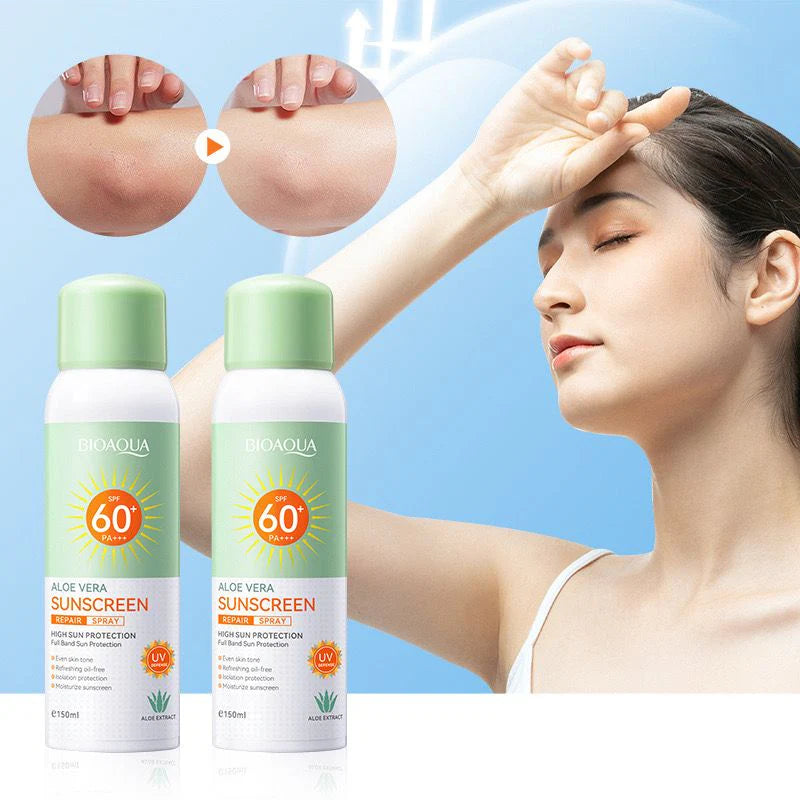 **BIOAQUA SPF 60+ Aloe Sunscreen Spray 150ml**