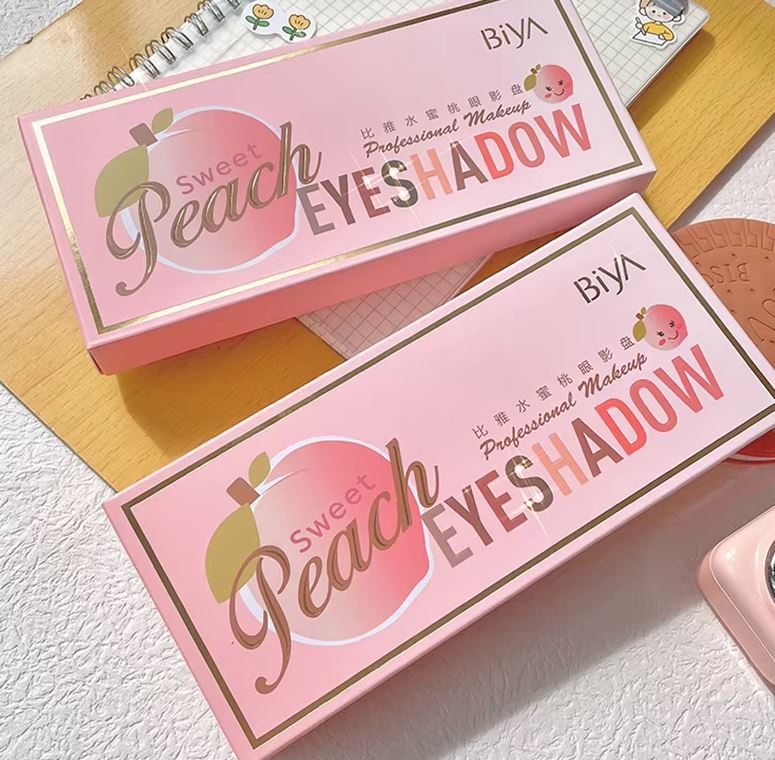 **Biya 12 Colors Sweet Peach Eyeshadow Palette**