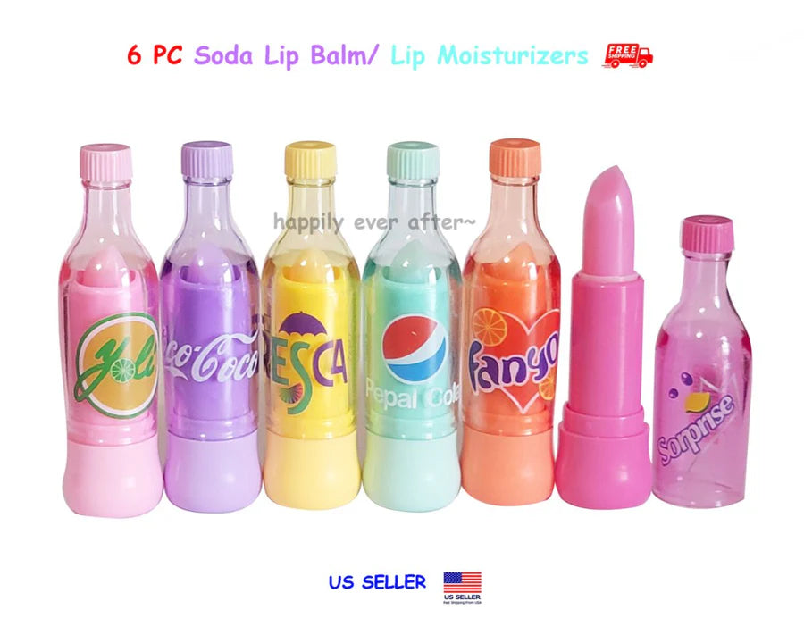 **3PCS Coca Cola Lip Balm & Clear Lip Primer Set**