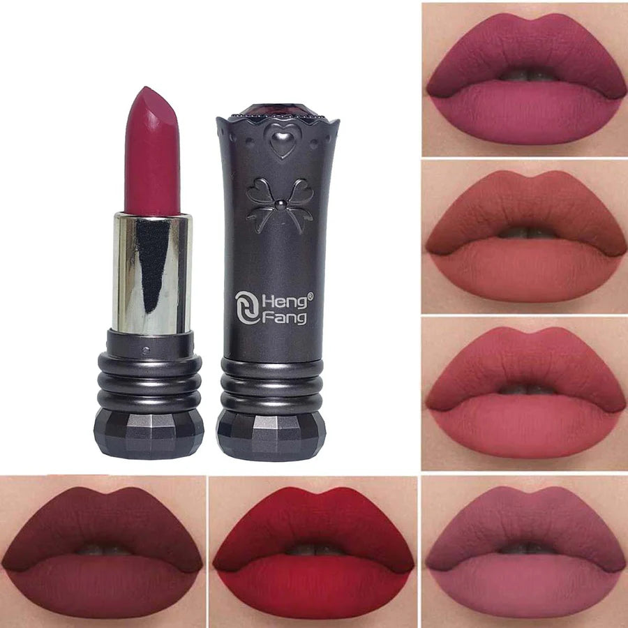 **HENG FANG Diamond Matte Lipstick Set (6PCS)**