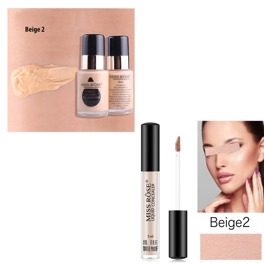 **Miss Rose Foundation & Concealer 2PCS Set**