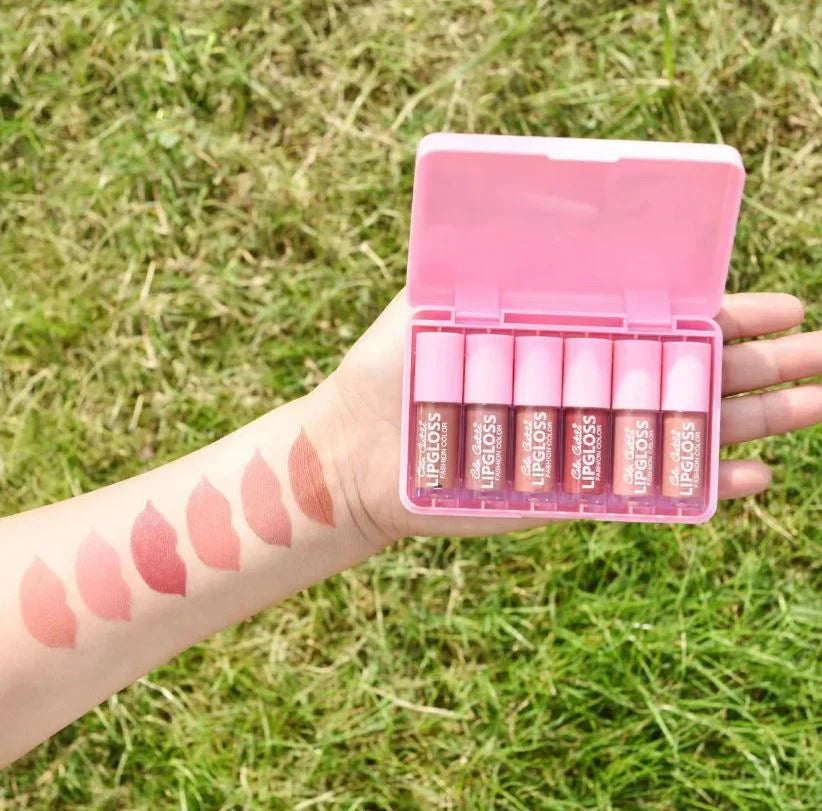 Color Castle 6PCS Velvet Waterproof Lip Gloss Set