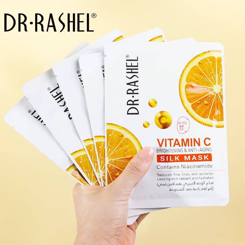 DR.RASHEL Vitamin C Brightening & Anti-Aging Silk Mask DRL 1515 - 5 pcs