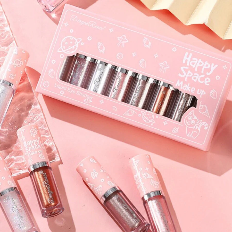 **Happy Space Liquid Glitter Eyeshadow Set (8PCS)**