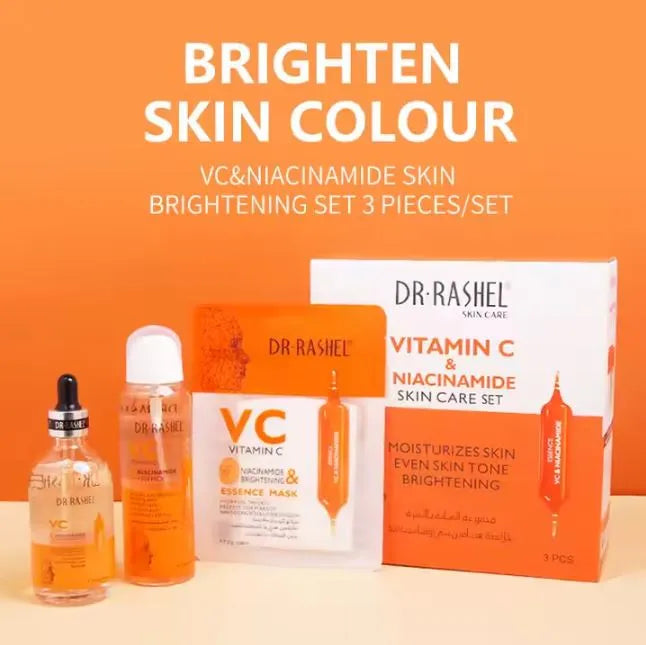 **Dr.Rashel Vitamin C & Niacinamide Brightening Facial Set (3PCS) DRL-1748**