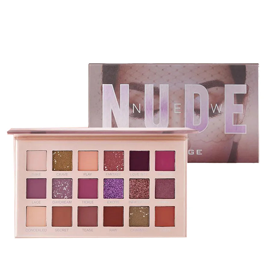 **Nude 18 Color Shimmer & Matte Eyeshadow Palette**
