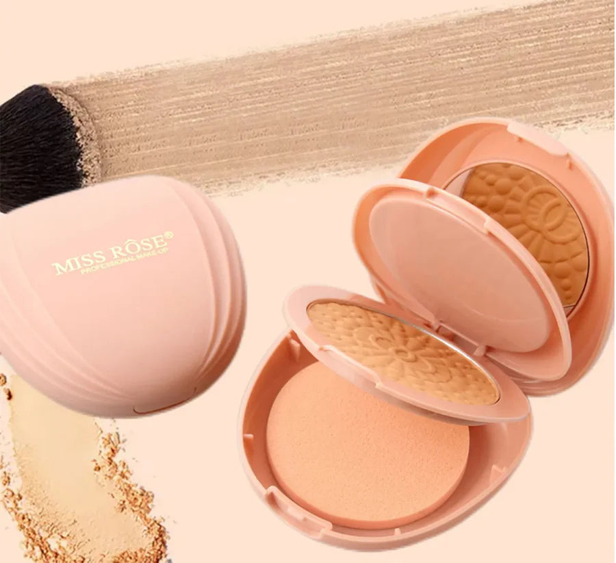 **Miss Rose 3-in-1 Transparent Pressed Compact Powder**
