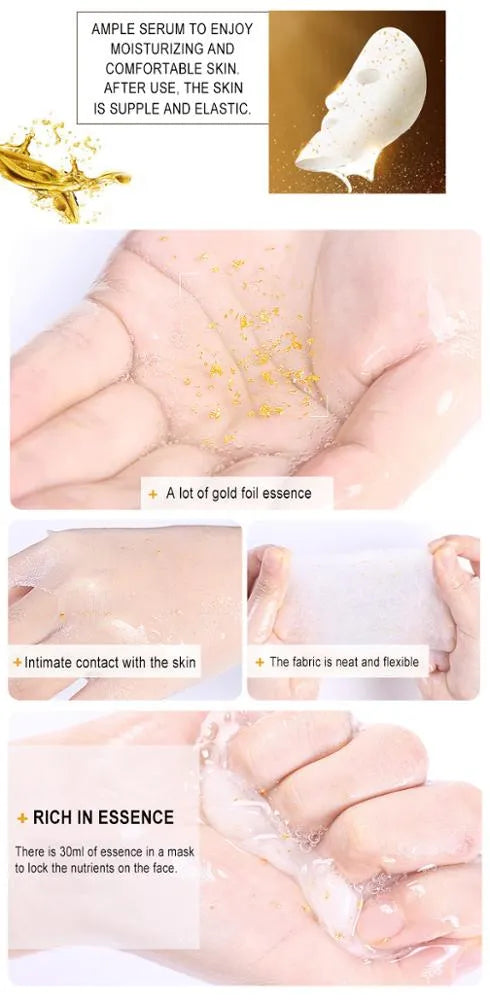**Dr.Rashel 24K Gold Radiance & Anti-Aging Mask (5PCS) DRL-1482**