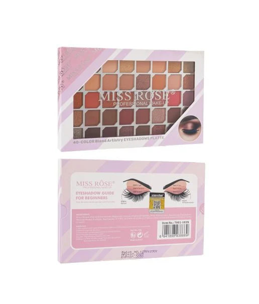 Miss Rose Premium 40 Color Blend Artistry Matte & Shimmer Eyeshadow