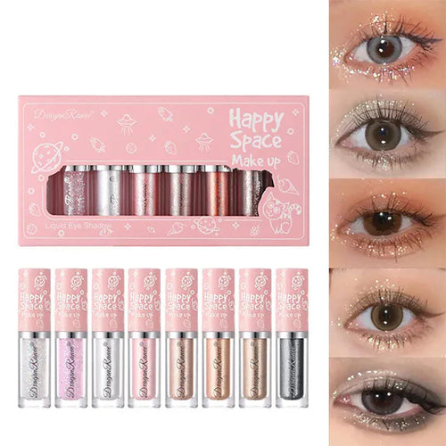 **Happy Space Liquid Glitter Eyeshadow Set (8PCS)**