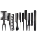 **JulyStar 10PCS Professional Hair Comb & Styling Tool Set**