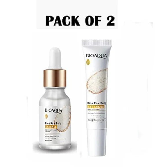 **BIOAQUA Rice Eye Cream & Face Serum Set (2PCS)**