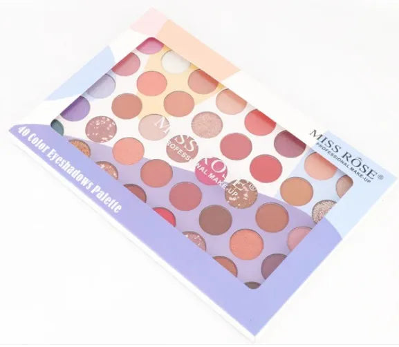 MISS ROSE 40 Color Earth Color Eyeshadow Makeup Palette 44g