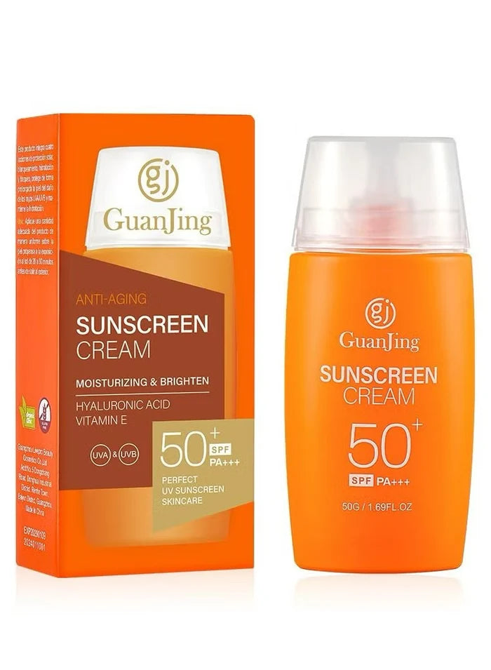 **GUANJING SPF50+ Anti-Aging Sunscreen Cream 50g**