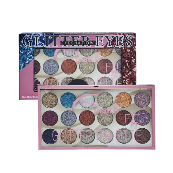 True Match Fit me 18 colors Magic Glitter Eyeshadow kit