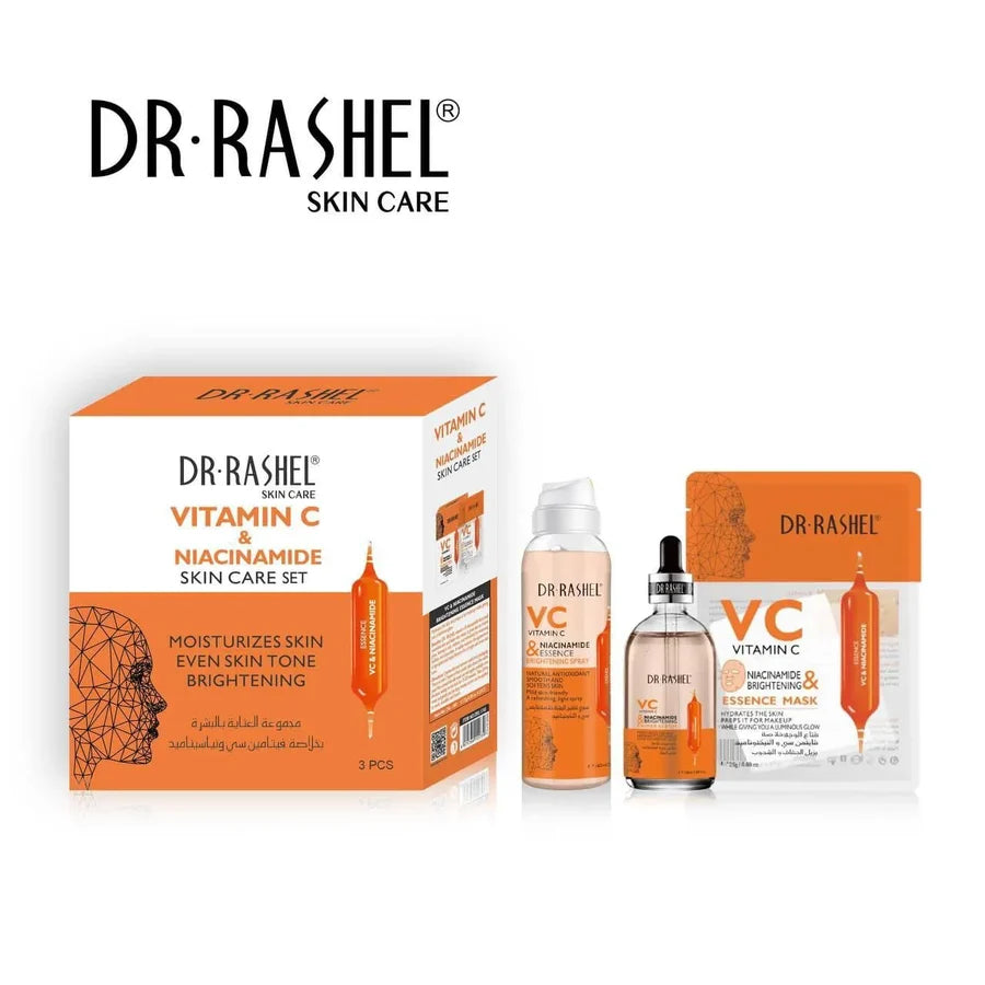 **Dr.Rashel Vitamin C & Niacinamide Brightening Facial Set (3PCS) DRL-1748**