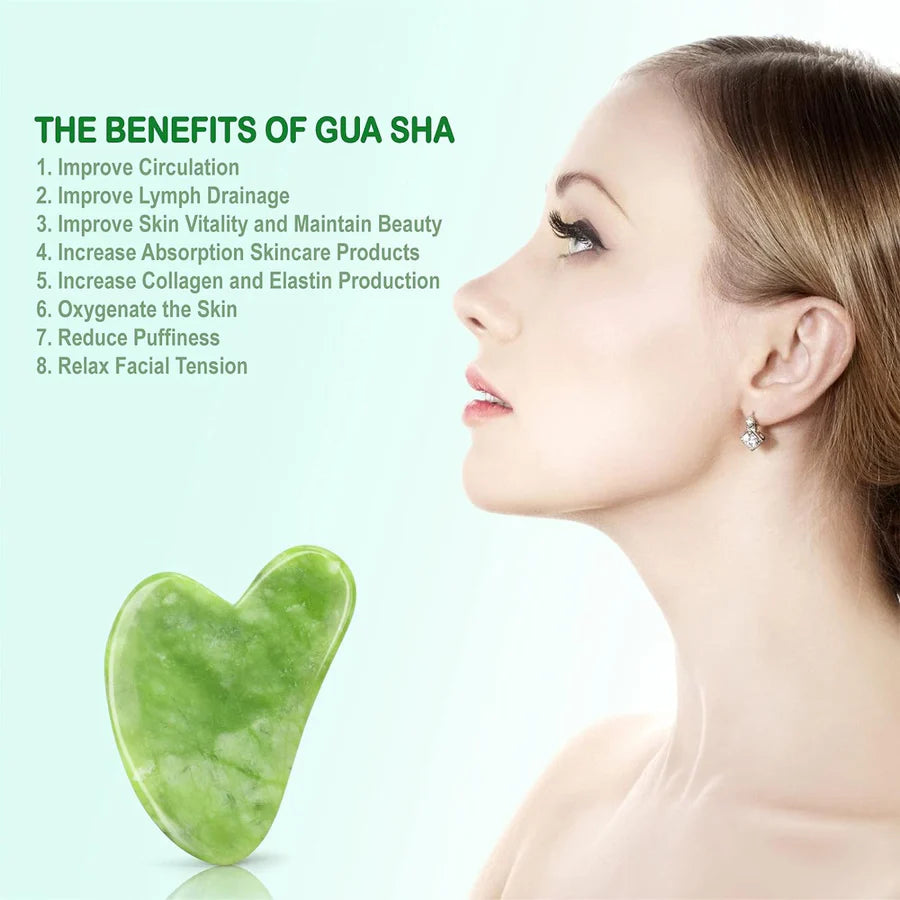 **Natural Gua Sha Facial Massage Stone**