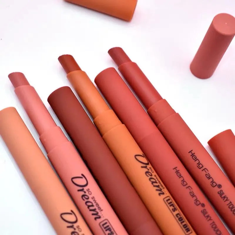 **HENG FANG Waterproof Matte Lipstick Set (6PCS)**