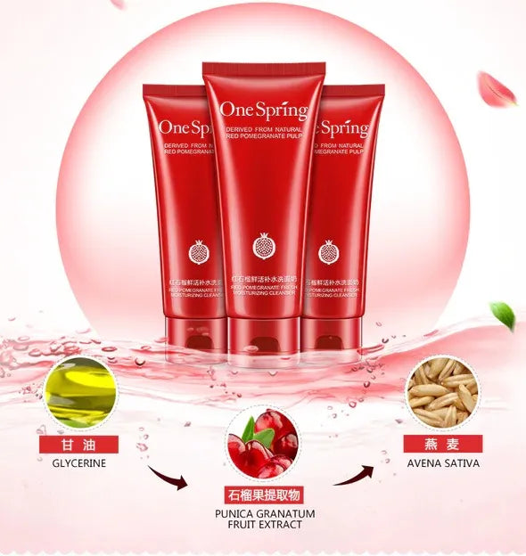 **ONE SPRING Red Pomegranate Facial Cleanser 100g YZC4310**