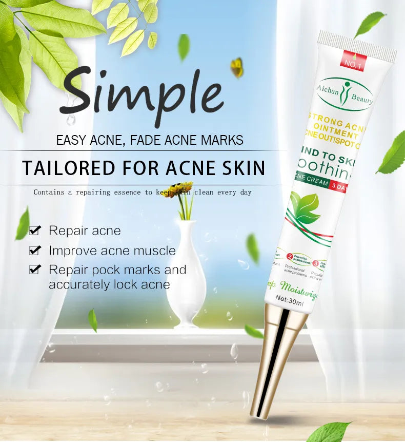 **Aichun Beauty Anti-Acne & Pimple Repair Cream 30ml**