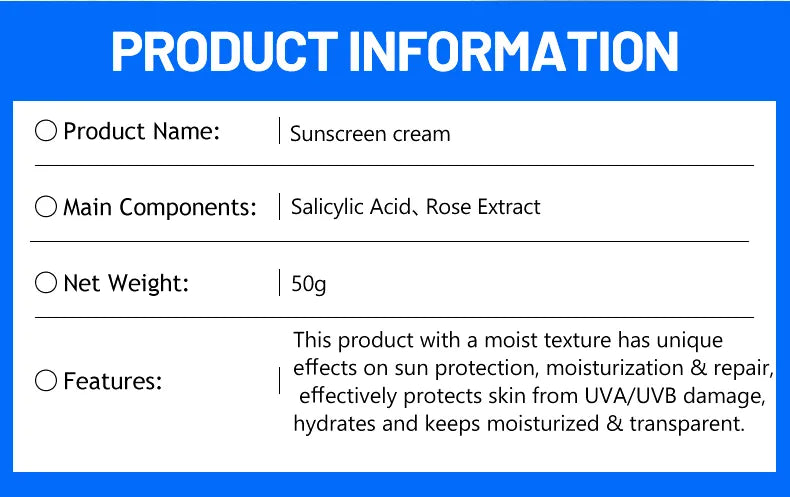 **Disaar Retinol SPF50+ PA+++ Sunscreen Cream DS5394/DS5395**