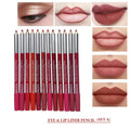 Pack of 06 pcs Long LastingEyeliner & lipliner Thick Pencil
