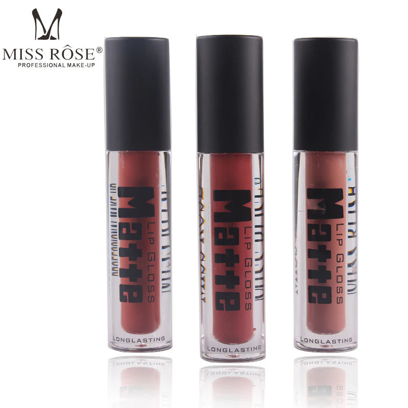 Miss Rose New Set Of 6 Matte Lip Gloss 7701-020S24