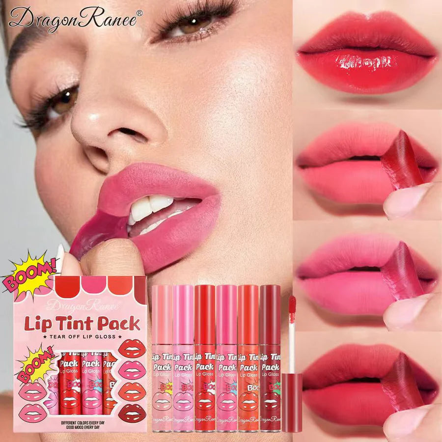 Dragon Ranee 6PCS Waterproof Lip Tint Set
