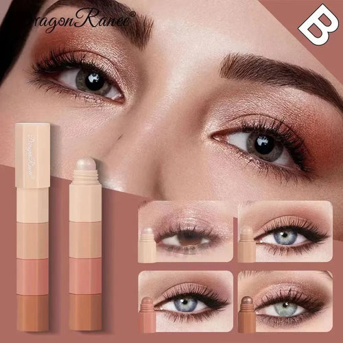 **DRAGON RANEE 4-in-1 Eyeshadow & Highlighter Pencil Set (8 Colors)**