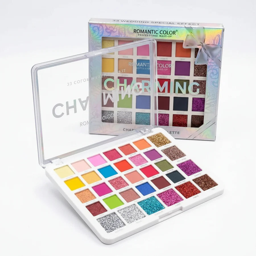 **Romantic Color Matte & Shimmer Eyeshadow Palette**