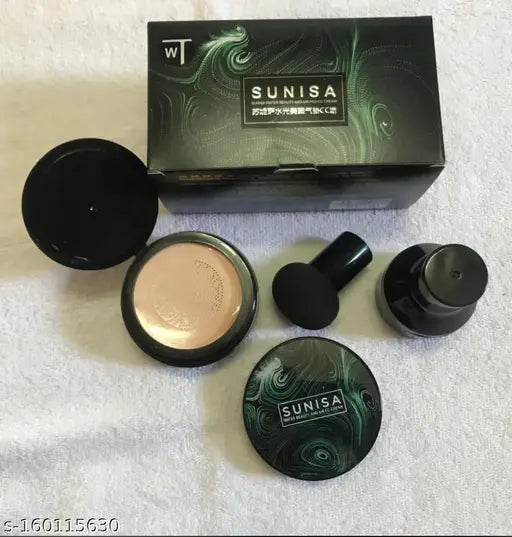 Sunisa 3in1 Air Cushion CC and BB Cream Foundation + Handaiyan 12 Pcs Lip Gloss