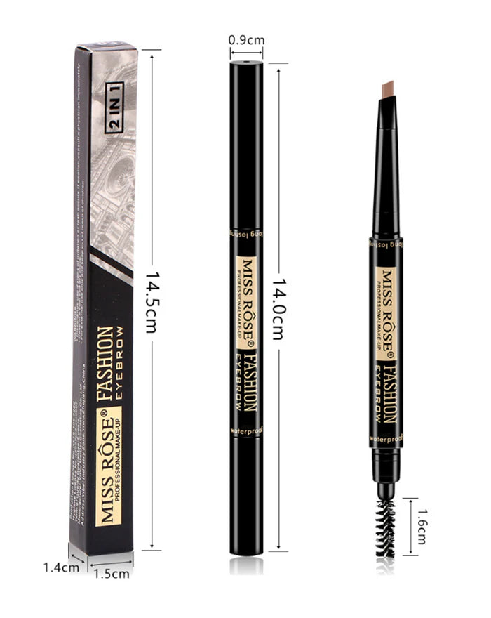 **Miss Rose 2-in-1 Eyebrow Pencil & Brush 0.2g**