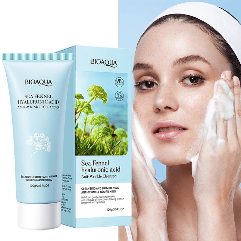 BIOAQUA Sea Fennel Hyaluronic Acid Face Wash 100g