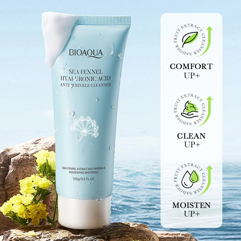 BIOAQUA Sea Fennel Hyaluronic Acid Face Wash 100g