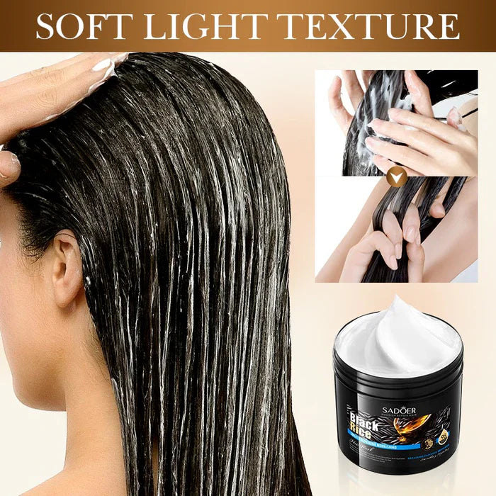 SADOER Black Rice Smooth Repairing Hair Mask 500gm