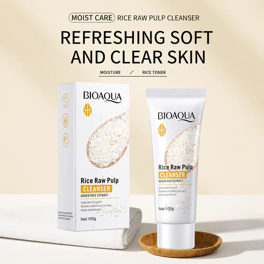 **BIOAQUA BQY41005 Rice Raw Pulp Face Wash 100g**