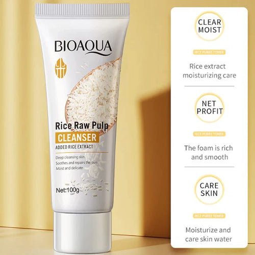 **BIOAQUA BQY41005 Rice Raw Pulp Face Wash 100g**